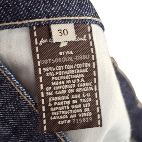 7 For All Mankind Dark Wash Bootcut Denim Sz 30 - Picture 7 of 9